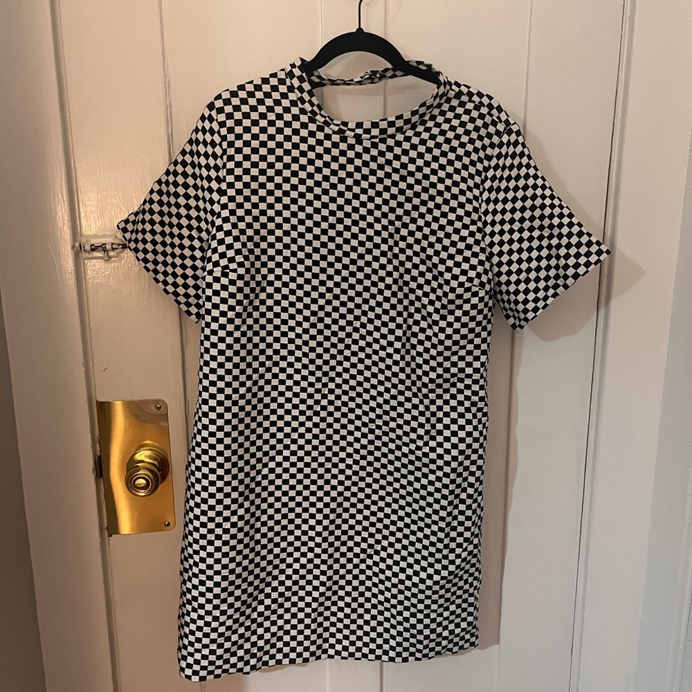 NWT checkered black and white Zara dress size XXL